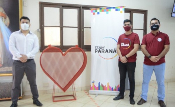 Comuna esteña se une a la campaña solidaria del Team Paraná