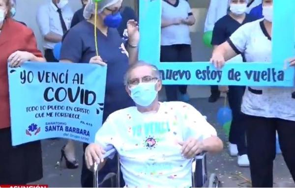 Don Hugo dejó el hospital tras 104 días hospitalizado por Covid