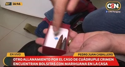 Allanan vivienda en Pedro Juan tras el cuádruple homicidio