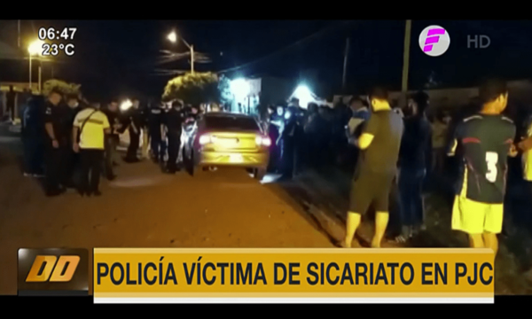 Policía víctima de sicariato en Pedro Juan Caballero | Telefuturo