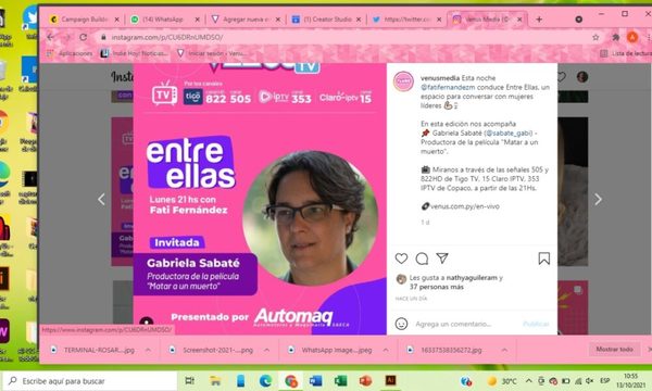 ENTRE ELLAS: Conocemos a Gabriela Sabaté, productora de “Matar a un muerto”