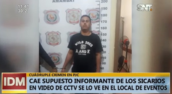 Detienen a “informante” de sicarios en Pedro Juan