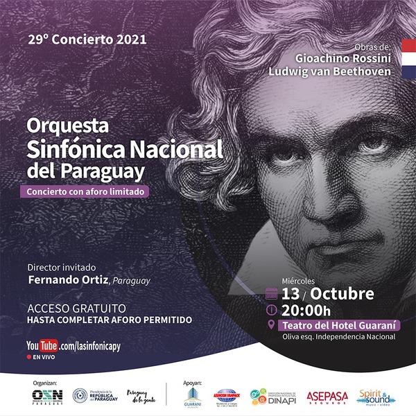 OSN interpretará Sinfonía Nº 8 de Beethoven en el 29º concierto del año - .::Agencia IP::.