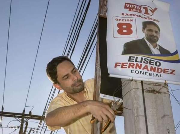 Reelecto concejal retira afiches de las calles de Luque •