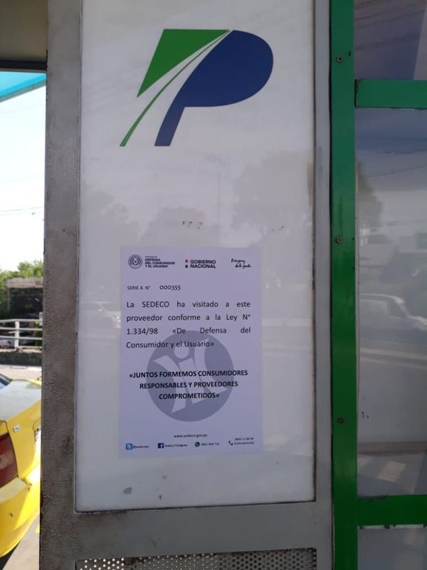 Sedeco realiza verificación de carteles indicadores de precio en estaciones de servicio - .::Agencia IP::.