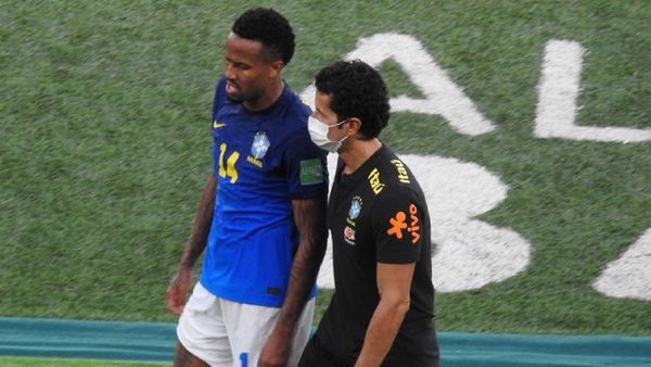 Éder Militão, baja ante Uruguay por contusión en el muslo