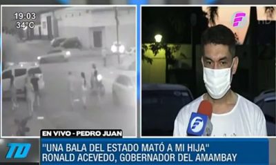 Ronald Acevedo: "Una bala del Estado mató a mi hija" | Telefuturo