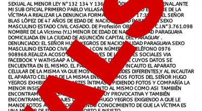 Utilizan nombre e imagen de comisario para acoso a menor, denuncian