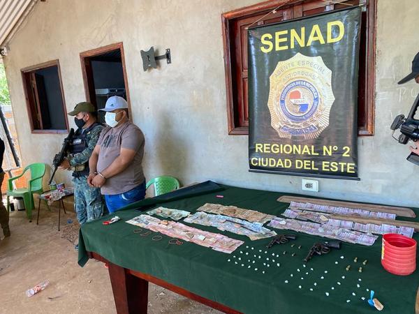 Otra «incautación récord» de la Senad Regional CDE: encontraron 11,42 gramos