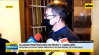 Cuádruple homicidio: allanan penitenciaría de Pedro Juan Caballero - ABC Noticias - ABC Color