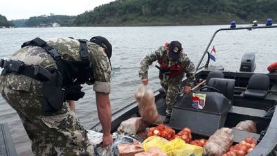Frenan ingreso de mercaderías de contrabando en el río Paraná