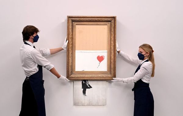 El cuadro destruido por Banksy multiplica su valor hasta 21 millones - Artes Plásticas - ABC Color
