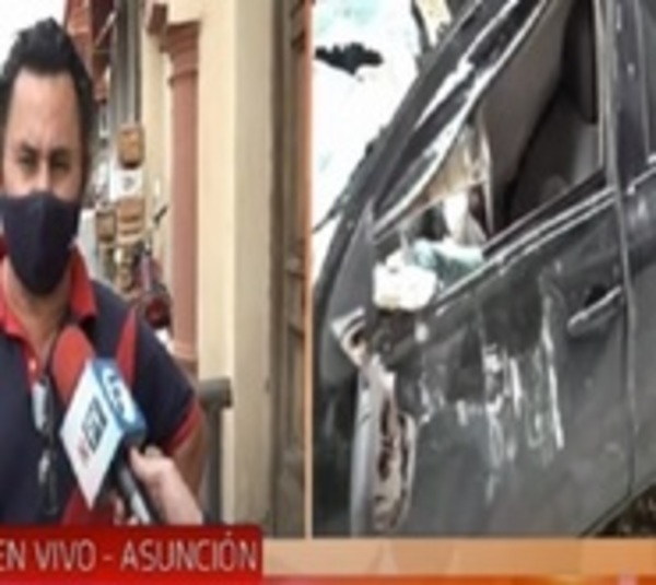 Habla el propietario del vehículo destrozado por parte de un edificio - Paraguay.com