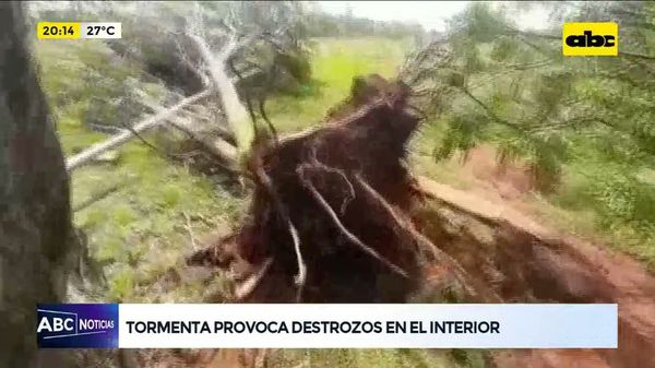 Destrozos en el interior del país por el último temporal - ABC Noticias - ABC Color
