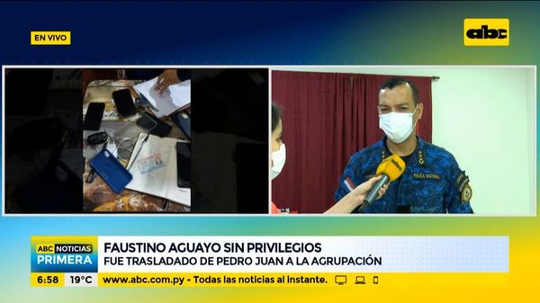 Faustino Aguayo, sin privilegios en la Agrupación Especializada - ABC Noticias - ABC Color