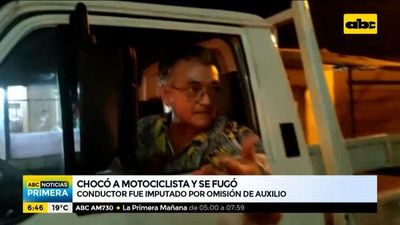 Chocó a motociclista y quiso fugarse, pero fue detenido - ABC Noticias - ABC Color