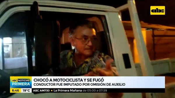 Chocó a motociclista y quiso fugarse, pero fue detenido - ABC Noticias - ABC Color