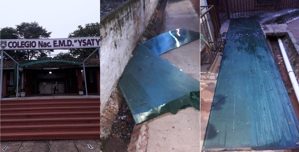 Piden ayuda para restauración de techo de Colegio Ysaty