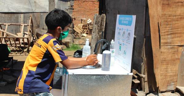 La Nación / En el “Día Mundial del lavado de manos” donan 135 lavamanos en asentamientos humildes