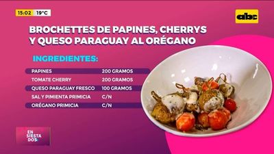 ¡Hoy cocinamos brochettes de papines, cherrys y queso Paraguay al orégano! - Ensiestados - ABC Color