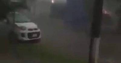 La Nación / Fuerte temporal causó destrozos