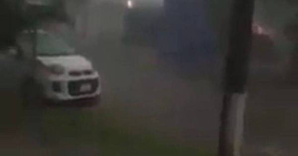 La Nación / Fuerte temporal causó destrozos