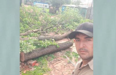 Crónica / PODADOR SALVATORE. Ayudó a golpeados por árboles caídos
