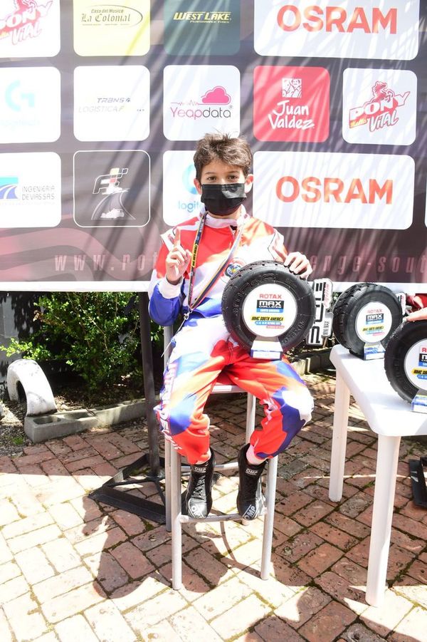 Histórica pole de Alberto Antebi en Sudamericano de Karting - Automovilismo - ABC Color