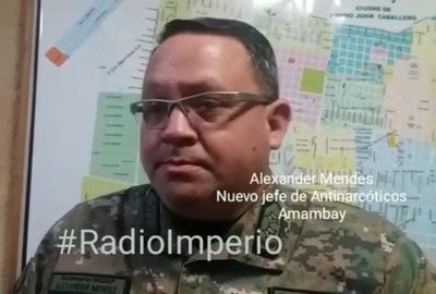Cambian a jefe del departamento de Antinarcóticos