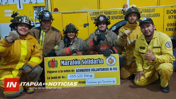 BOMBEROS DE MARIA AUXILIADORA LLEGARON A LA META / Itapúa Noticias