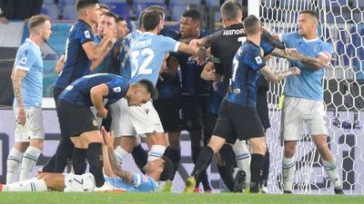 Lazio ante Inter terminó con una tremenda pelea