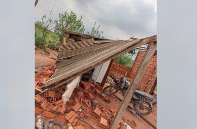 Crónica / Tormenta se llevó la casa de un abuelito