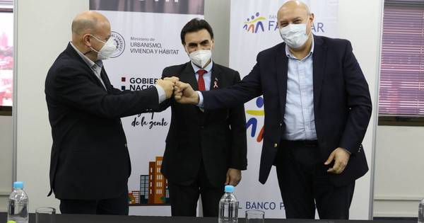 La Nación / MUVH y Banco Familiar firmaron un convenio