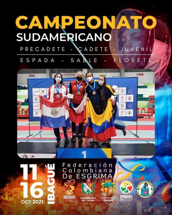 Paraguay suma una medalla de plata en Sudamericano de Esgrima