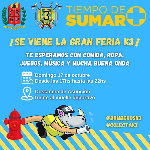 Bomberos realizan hoy feria en la Costanera - Nacionales - ABC Color