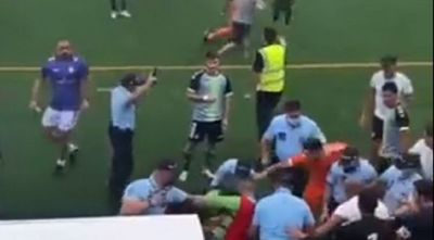 Batalla campal en Portugal: disparos al aire y un jugador encañonado