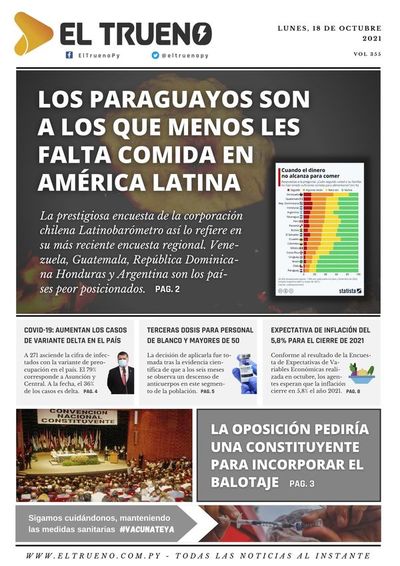 E-paper 18 de octubre 2021 - El Trueno