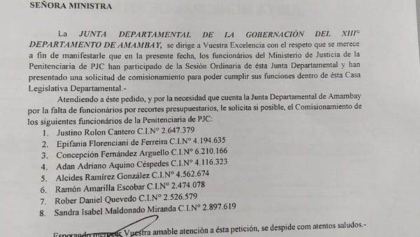 Concejal y abogado de narco pidió reubicar a guardiacárceles imputados