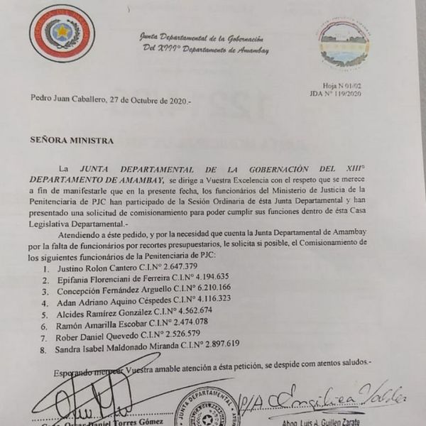 Concejal y abogado de narco pidió reubicar a guardiacárceles imputados