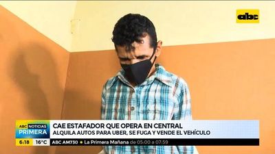 Cae estafador que alquilaba autos para Uber, se fugaba y vendía los vehículos - ABC Noticias - ABC Color