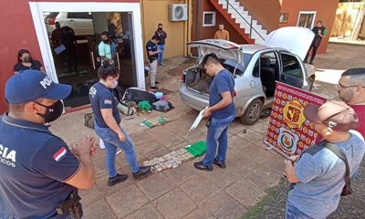 Traían droga en vehículo con doble fondo