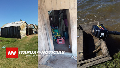 HURTAN TRES MOTORES FUERA DE BORDA EN ATINGUY PUERTO. / Itapúa Noticias