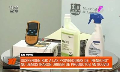 Suspenden RUC a las proveedoras de ''Nenecho' | Telefuturo
