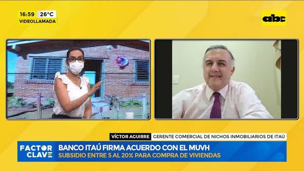 Itaú firma acuerdo con el Ministerio de Urbanismo, Vivienda y Hábitat - ABC TV - ABC Color