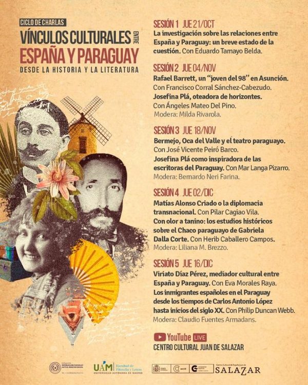 Vínculos culturales entre España y Paraguay se abordará en ciclo de charlas que inicia este jueves - ADN Digital