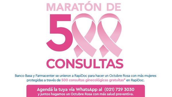BASA brinda 500 consultas ginecológicas gratuitas