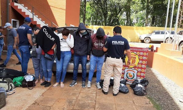 Cuatro brasileños y una adolescente paraguaya caen con carga de drogas – Diario TNPRESS