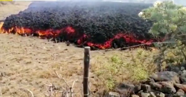 El extraño sonido que emite la lava del volcán de La Palma - SNT