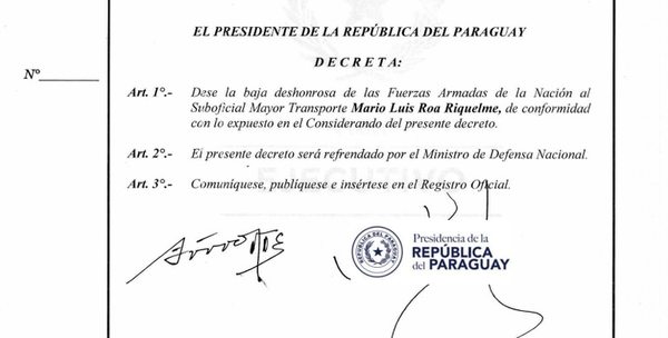 Dan de baja deshonrosa a militar que habría estafado a cadetes - Nacionales - ABC Color