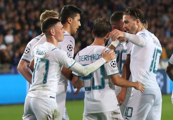 Manchester City reacciona en Champions con una goleada en Brujas